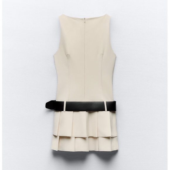 Zara BELTED BOX PLEAT JUMPSUIT DRESS - Picture 13 of 14